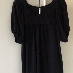 Black top floral design